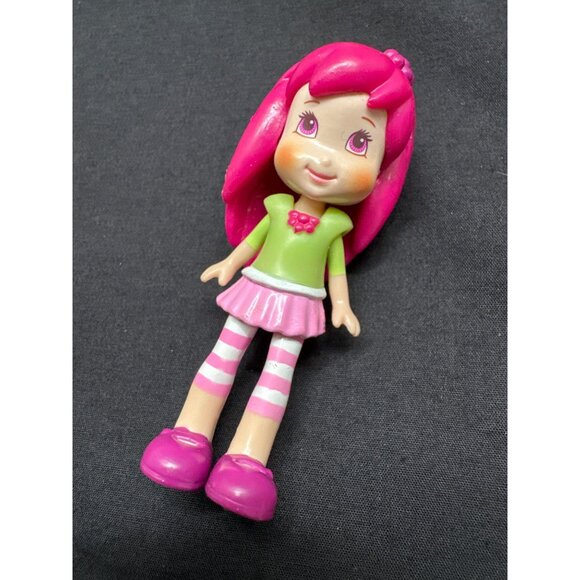 Strawberry Shortcake & Friends Mini Dolls 2008 TCFC Hasbro Green & Pink Outfits - Picture 8 of 11